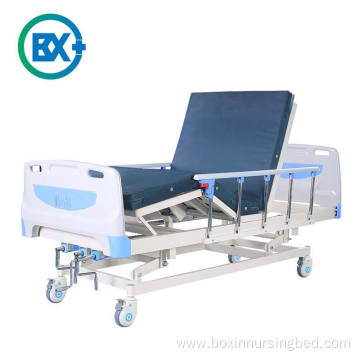 Metal manual function 3 crank medical bed